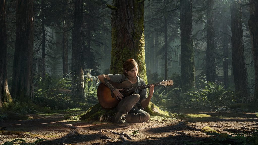 Ellie con guitarra en The Last of Us Parte II